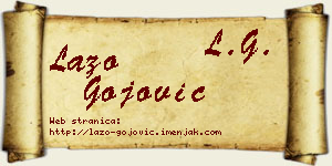 Lazo Gojović vizit kartica